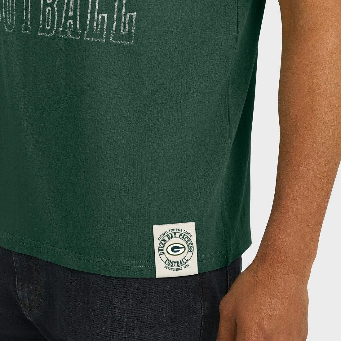 Green Bay Packers Darius Rucker Collection Football Stripe Sleeve T-Shirt Green | Fanatics