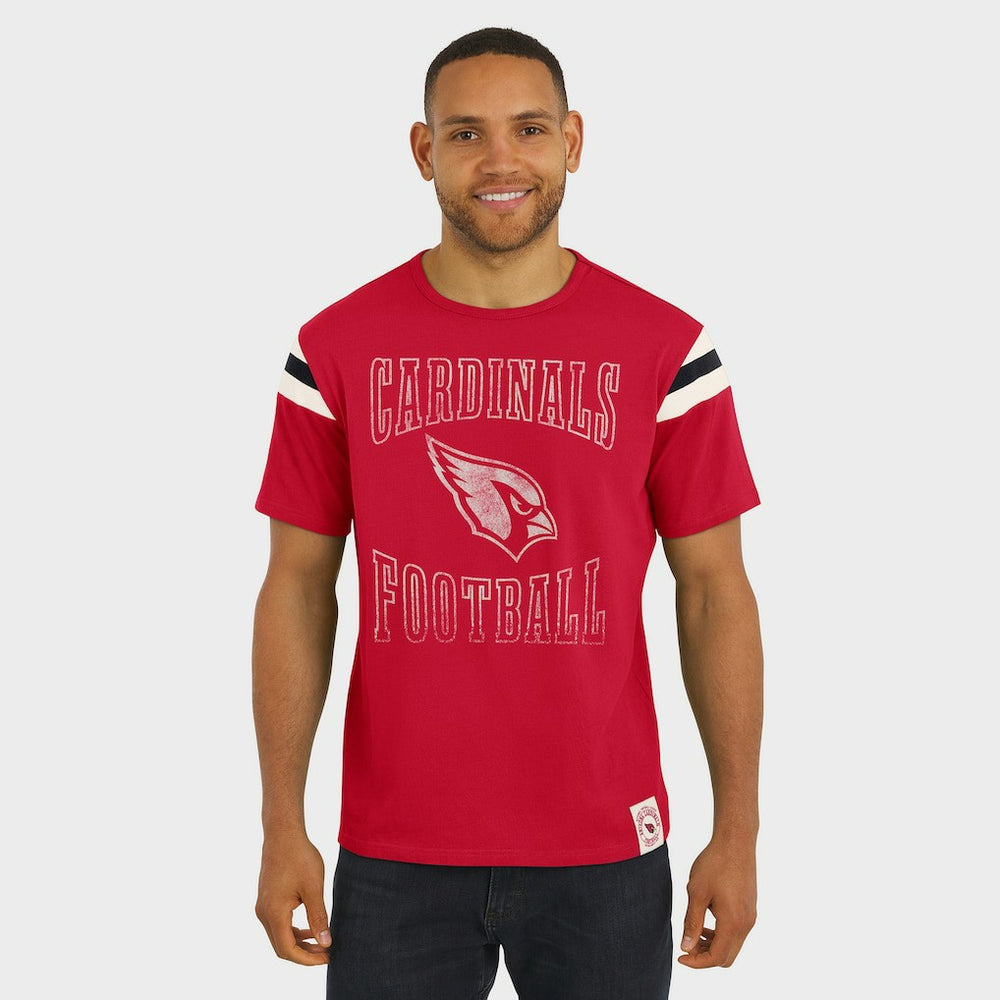 Arizona Cardinals Darius Rucker Collection Football Stripe Sleeve T-Shirt Cardinal | Fanatics