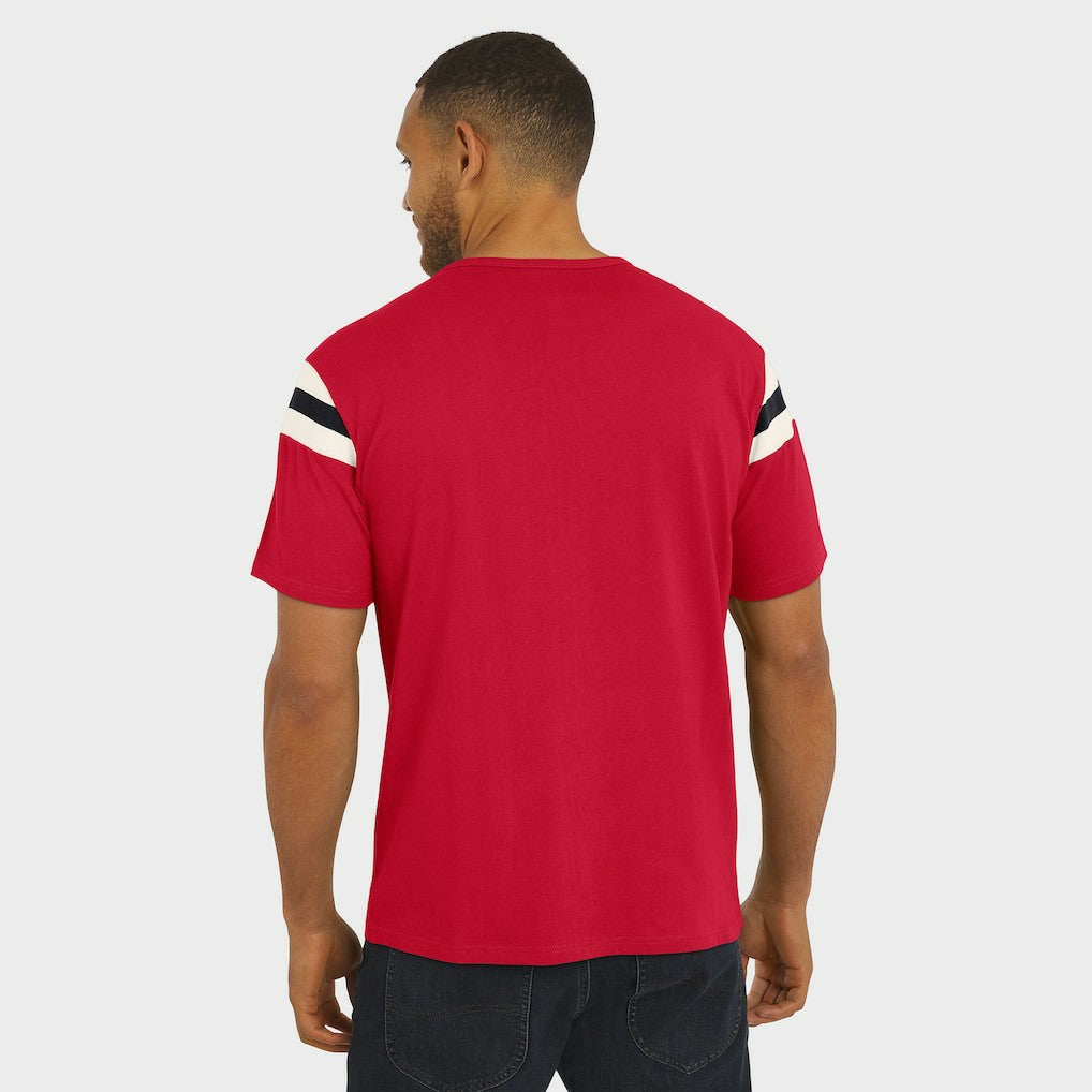 Arizona Cardinals Darius Rucker Collection Football Stripe Sleeve T-Shirt Cardinal | Fanatics