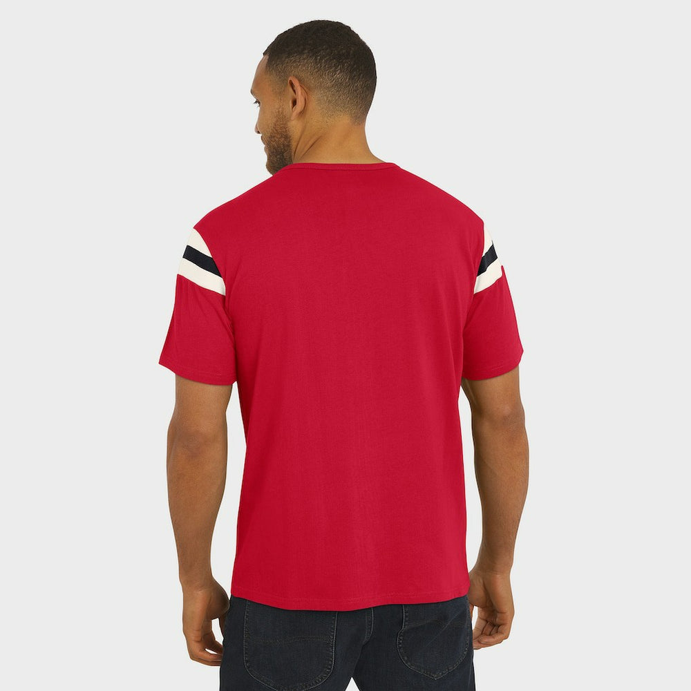 Arizona Cardinals Darius Rucker Collection Football Stripe Sleeve T-Shirt Cardinal | Fanatics