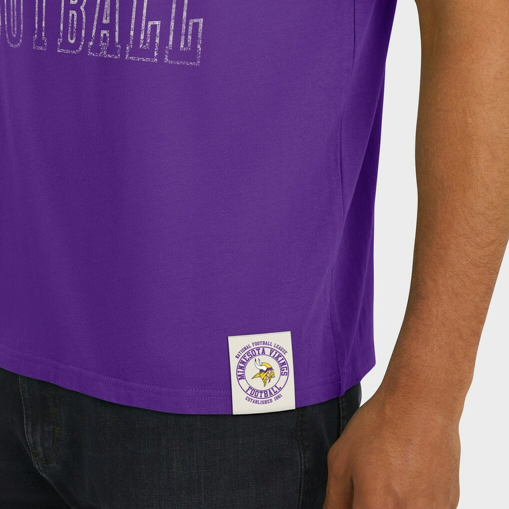 Minnesota Vikings Darius Rucker Collection Football Stripe Sleeve T-Shirt Purple | Fanatics