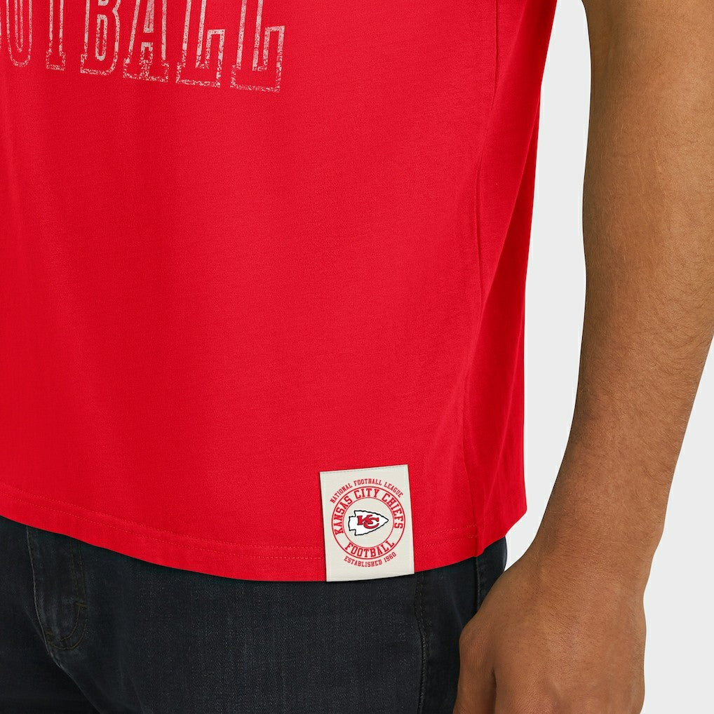 Kansas City Chiefs Darius Rucker Collection Football Stripe Sleeve T-Shirt Red | Fanatics
