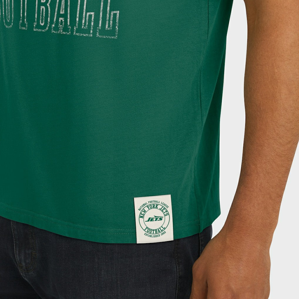 New York Jets Darius Rucker Collection Football Stripe Sleeve T-Shirt Green | Fanatics