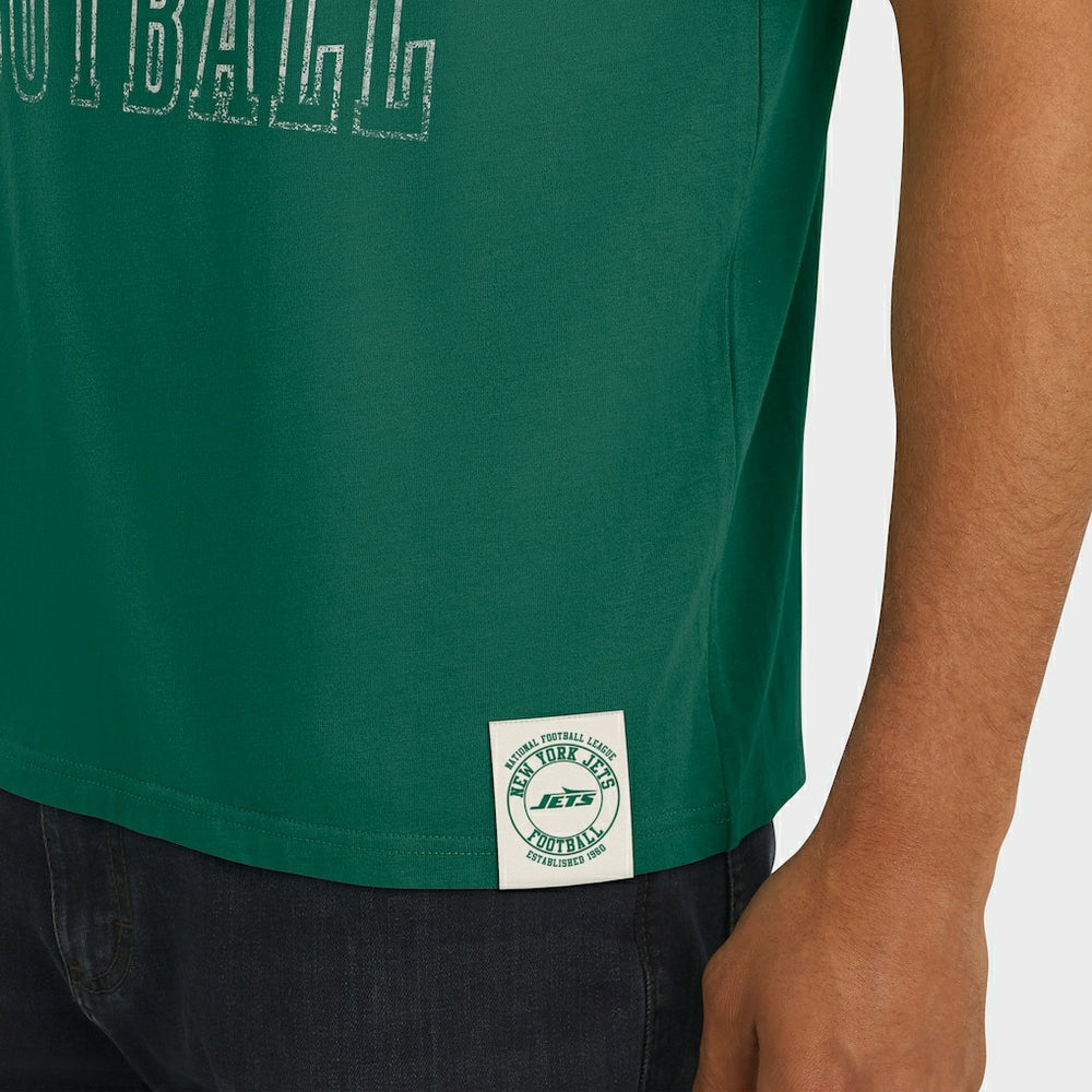 New York Jets Darius Rucker Collection Football Stripe Sleeve T-Shirt Green | Fanatics