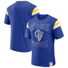 Los Angeles Rams Darius Rucker Collection Football Stripe Sleeve T-Shirt Royal | Fanatics