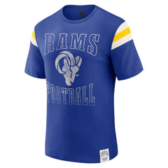 Los Angeles Rams Darius Rucker Collection Football Stripe Sleeve T-Shirt Royal | Fanatics