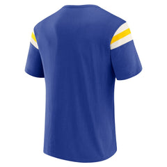 Los Angeles Rams Darius Rucker Collection Football Stripe Sleeve T-Shirt Royal | Fanatics