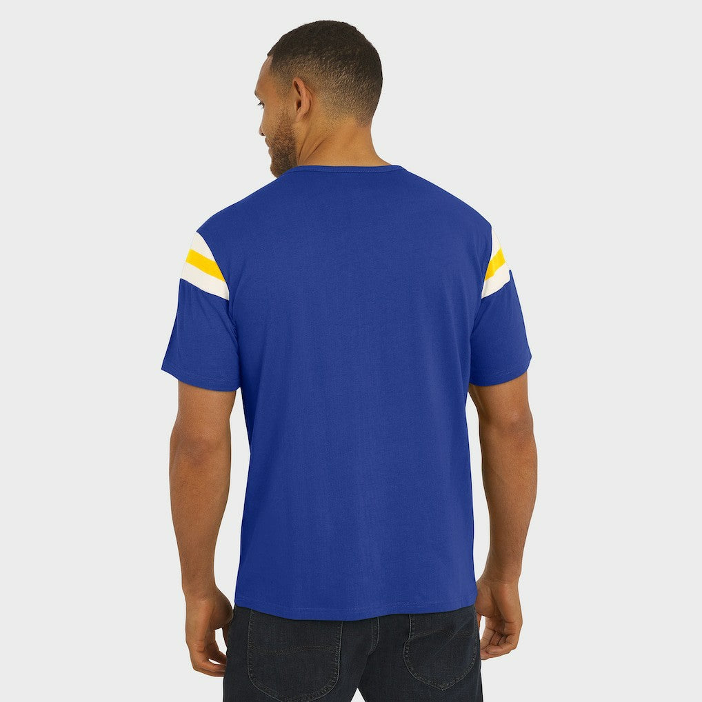 Los Angeles Rams Darius Rucker Collection Football Stripe Sleeve T-Shirt Royal | Fanatics