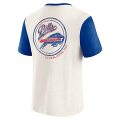 Buffalo Bills Darius Rucker Collection Henley Colorblock Slub Pocket T-Shirt Cream | Fanatics