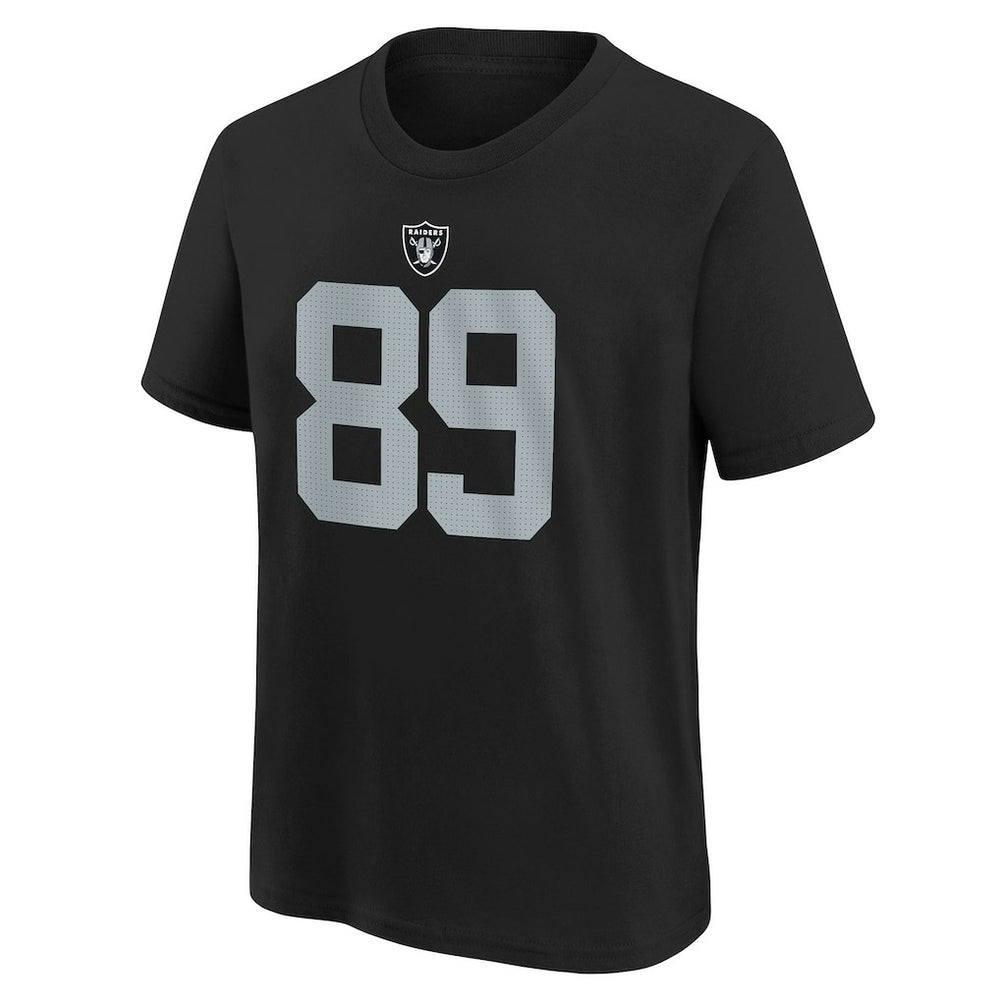 Brock Bowers Las Vegas Raiders Youth Player Name & Number T-Shirt Black | Nike for Sale