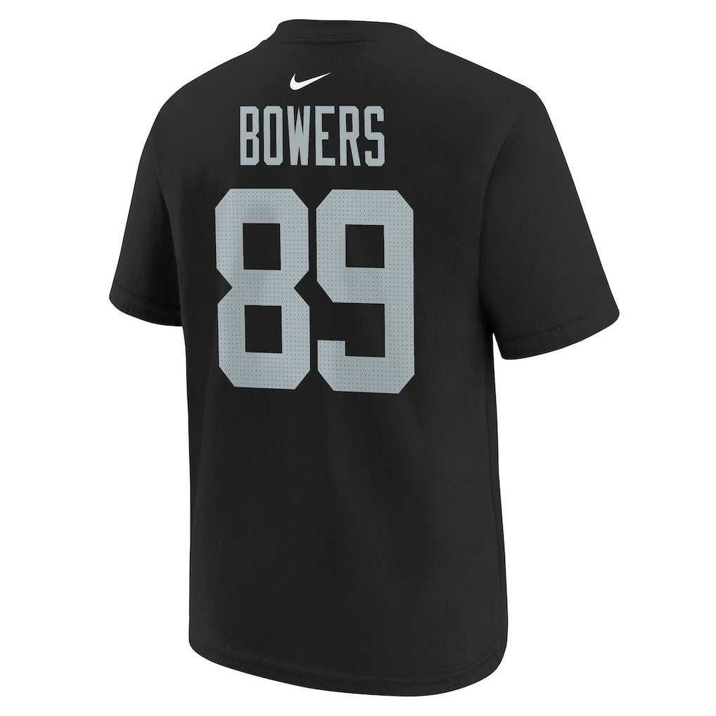 Brock Bowers Las Vegas Raiders Youth Player Name & Number T-Shirt Black | Nike for Sale