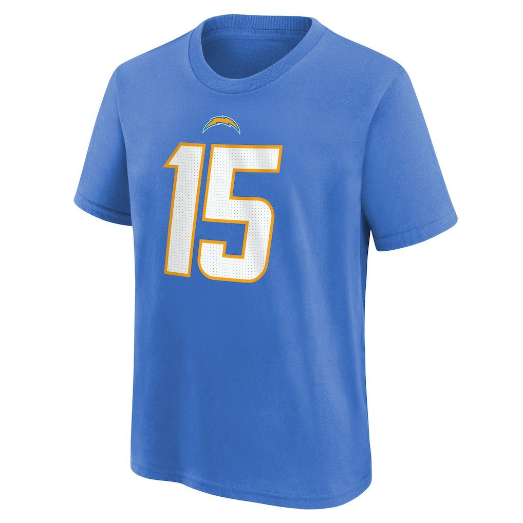 Ladd McConkey Los Angeles Chargers Youth Player Name & Number T-Shirt Powder Blue | Nike for Sale