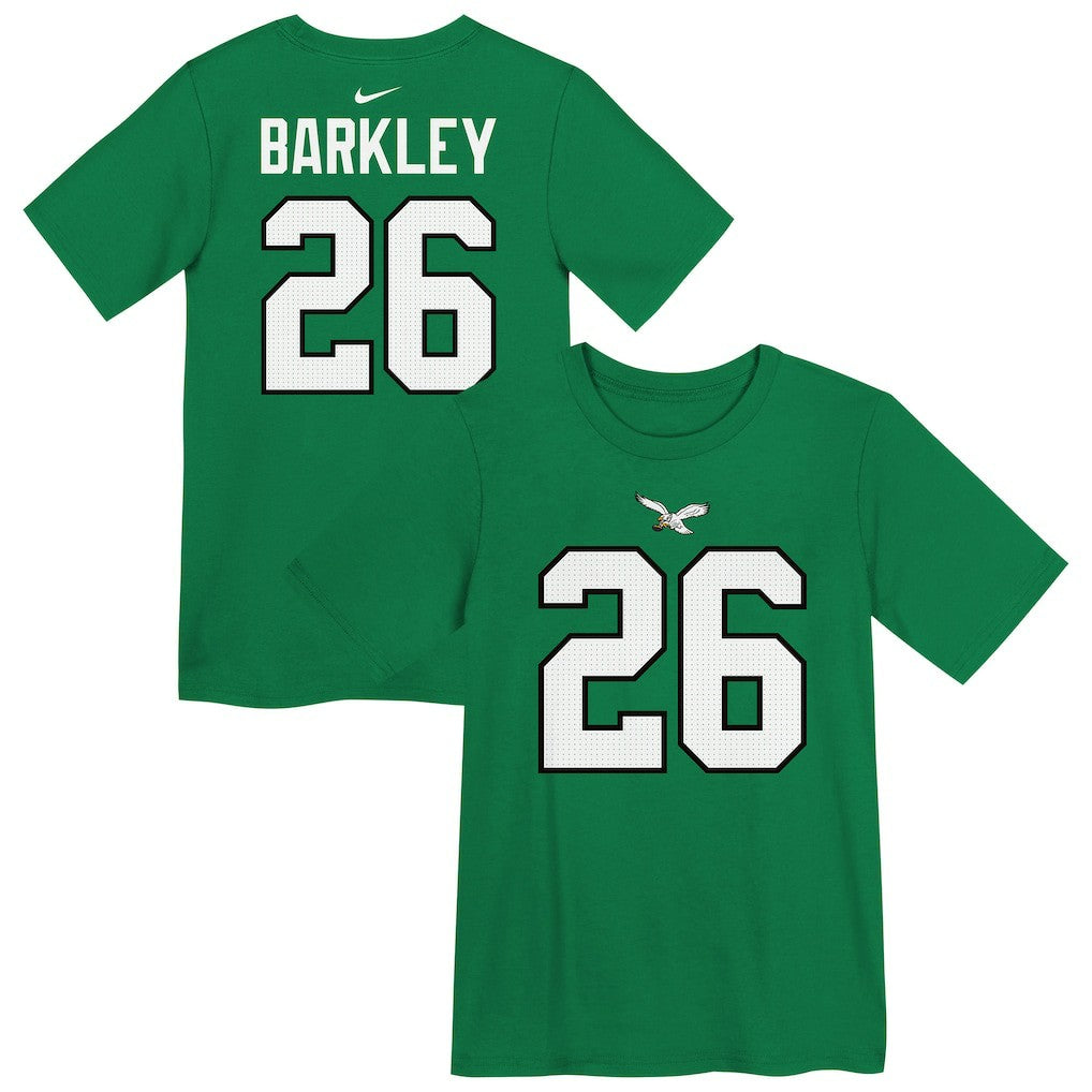 Saquon Barkley Philadelphia Eagles Preschool Player Name & Number T-Shirt Kelly Green | Nike for Sale