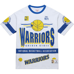 Golden State Warriors Unisex Hardwood Classics Vintage Team Origins Premium T-Shirt White - NBA