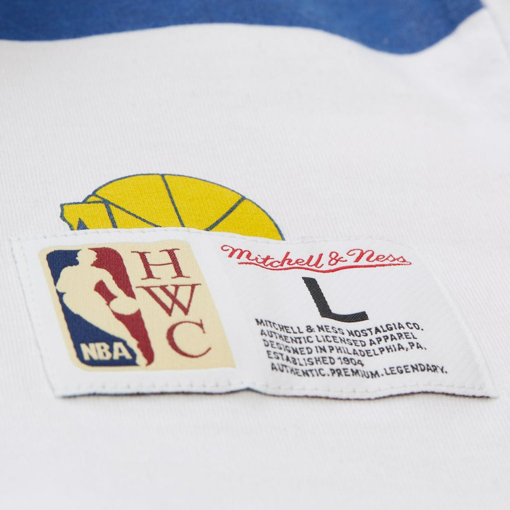 Golden State Warriors Unisex Hardwood Classics Vintage Team Origins Premium T-Shirt White - NBA