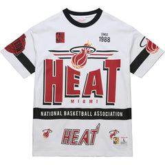 Miami Heat Unisex Hardwood Classics Vintage Team Origins Premium T-Shirt White - NBA