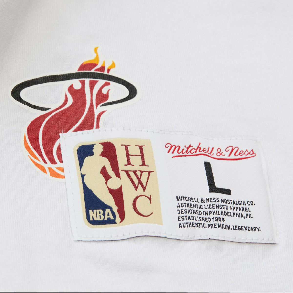 Miami Heat Unisex Hardwood Classics Vintage Team Origins Premium T-Shirt White - NBA