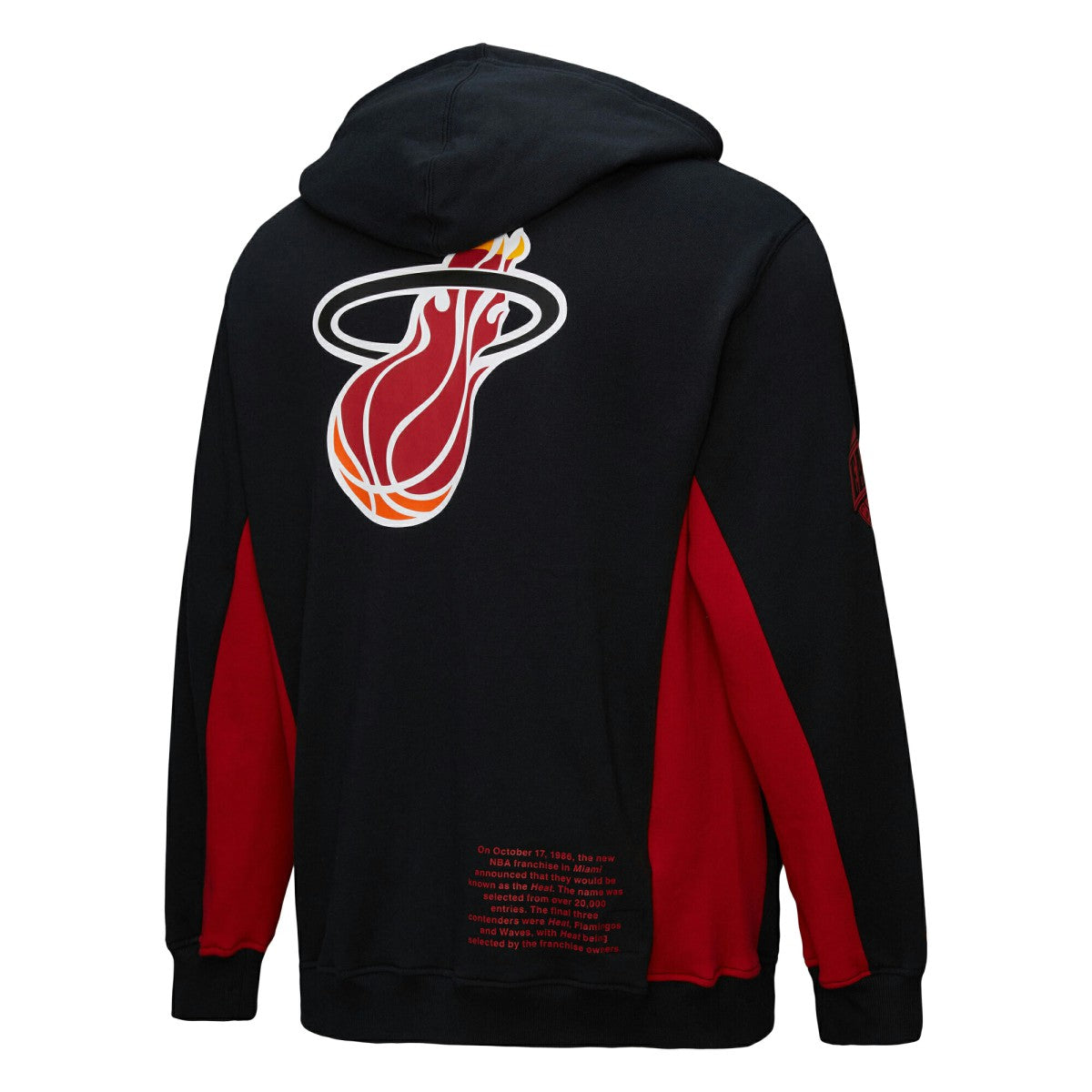 Miami Heat Hardwood Classics Team Origins Fleece Pullover Hoodie Black - NBA