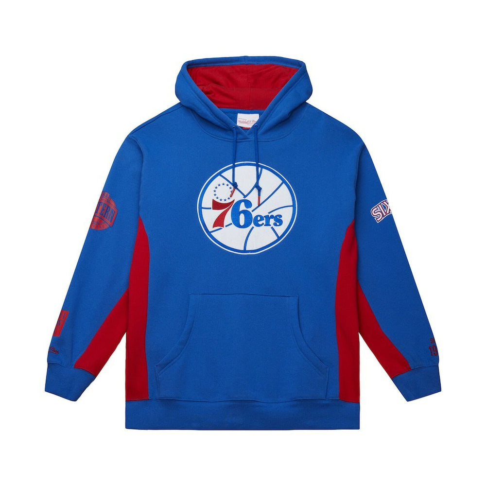 Philadelphia 76ers Hardwood Classics Team Origins Fleece Pullover Hoodie Royal - NBA