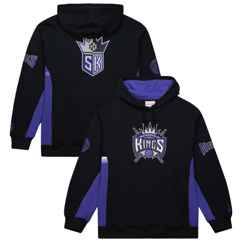 Sacramento Kings Hardwood Classics Team Origins Fleece Pullover Hoodie Black - NBA