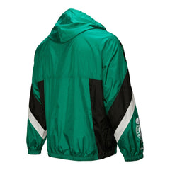 Boston Celtics Hardwood Classics Team Origins Anorak Quarter-Zip Windbreaker Jacket Kelly Green - NBA