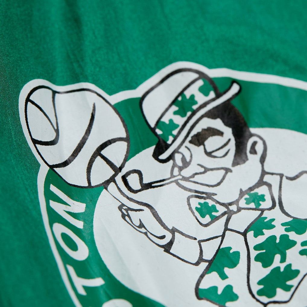 Boston Celtics Hardwood Classics Team Origins Anorak Quarter-Zip Windbreaker Jacket Kelly Green - NBA