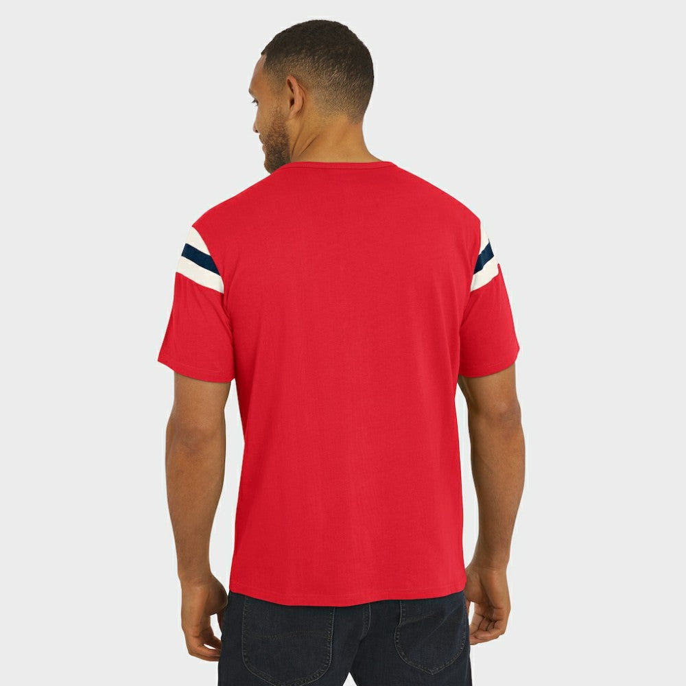 Washington Nationals Darius Rucker Collection by Fanatics Distressed Sleeve Stripe T-Shirt - MLB