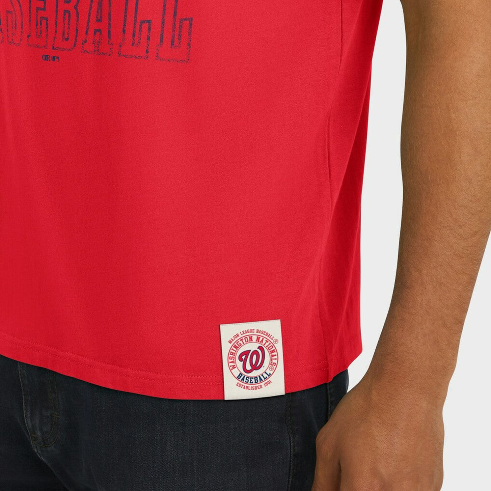 Washington Nationals Darius Rucker Collection by Fanatics Distressed Sleeve Stripe T-Shirt - MLB