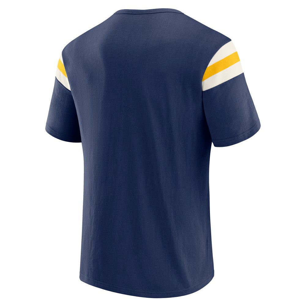 Milwaukee Brewers Darius Rucker Collection by Fanatics Distressed Sleeve Stripe T-Shirt - MLB