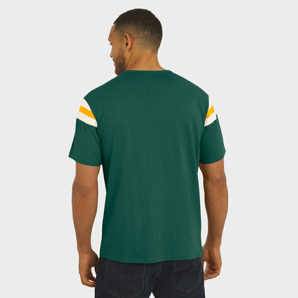 Athletics Darius Rucker Collection by Fanatics Distressed Sleeve Stripe T-Shirt - MLB