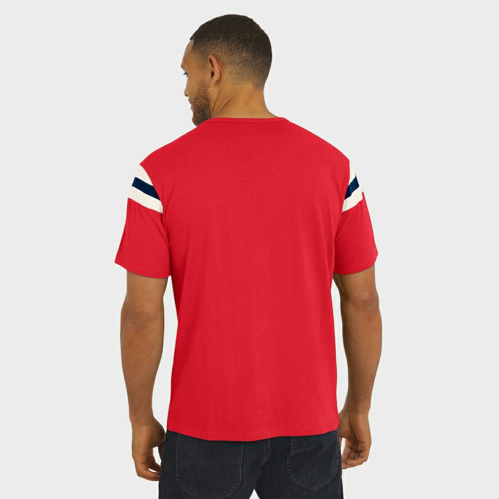 St. Louis Cardinals Darius Rucker Collection by Fanatics Distressed Sleeve Stripe T-Shirt - MLB