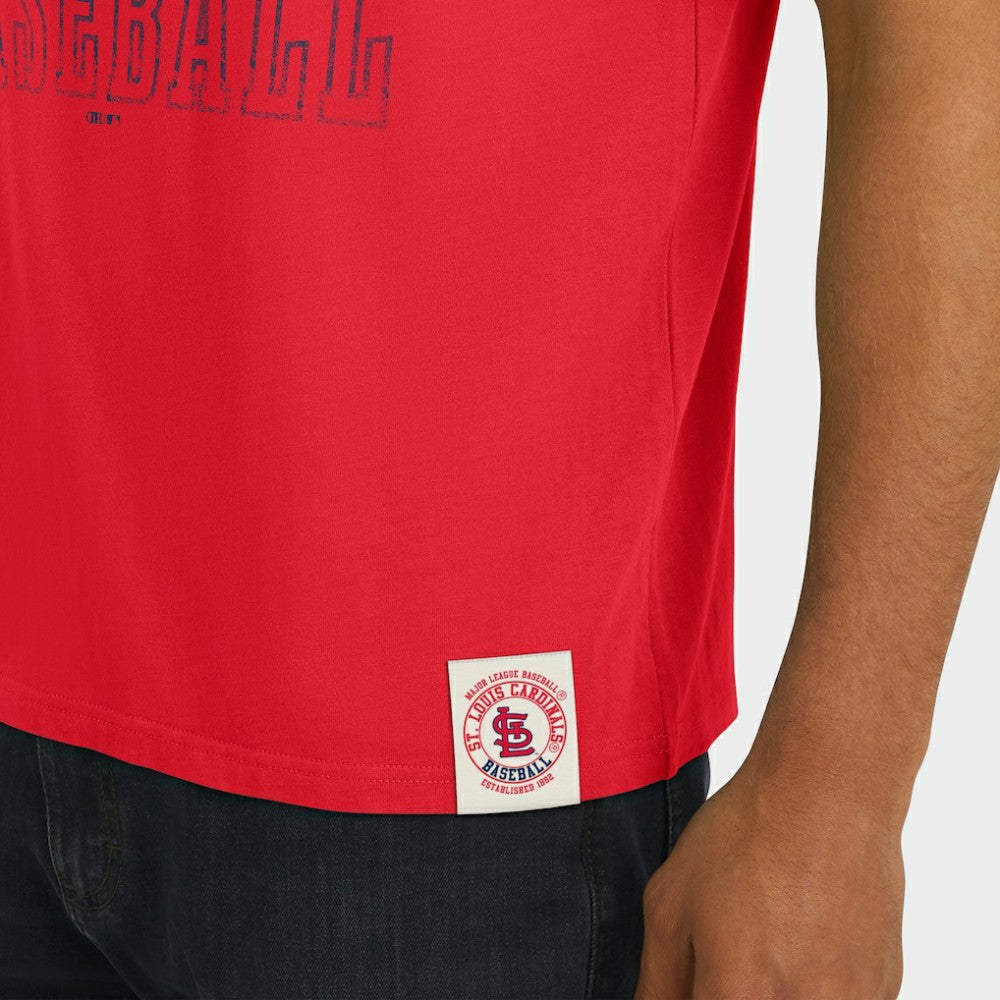 St. Louis Cardinals Darius Rucker Collection by Fanatics Distressed Sleeve Stripe T-Shirt - MLB