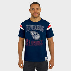 Cleveland Guardians Darius Rucker Collection by Fanatics Distressed Sleeve Stripe T-Shirt - MLB