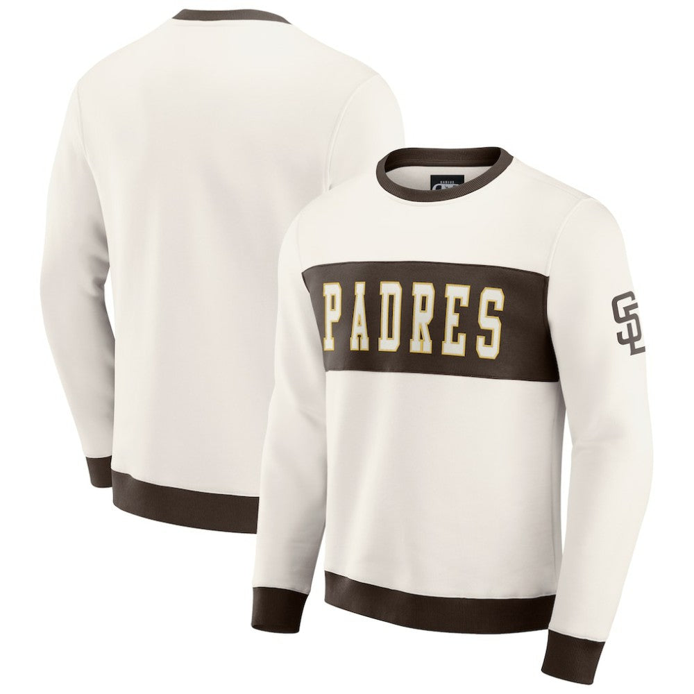 San Diego Padres Darius Rucker Collection by Fanatics Colorblock Crewneck Sweatshirt - MLB