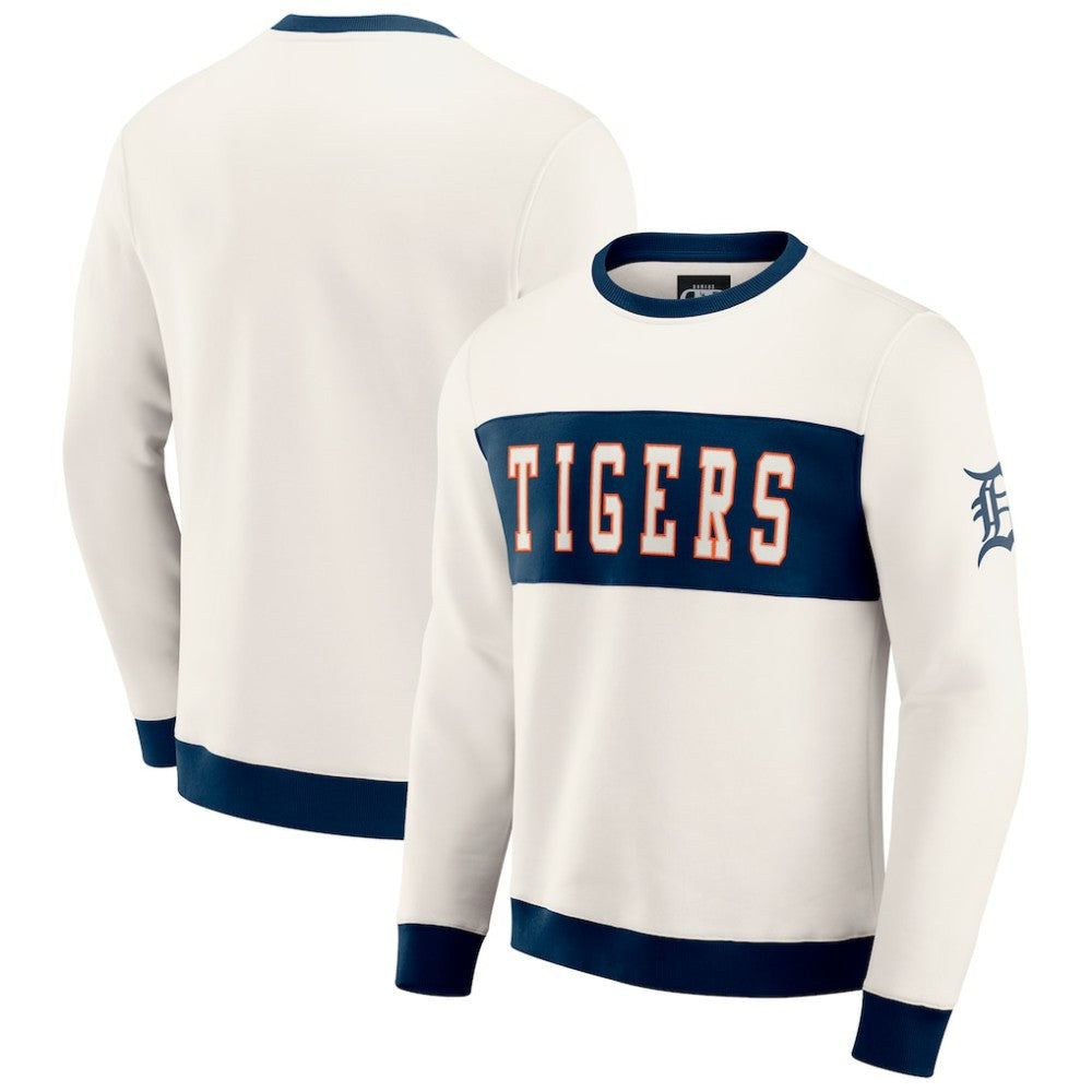 Detroit Tigers Darius Rucker Collection by Fanatics Colorblock Crewneck Sweatshirt - MLB