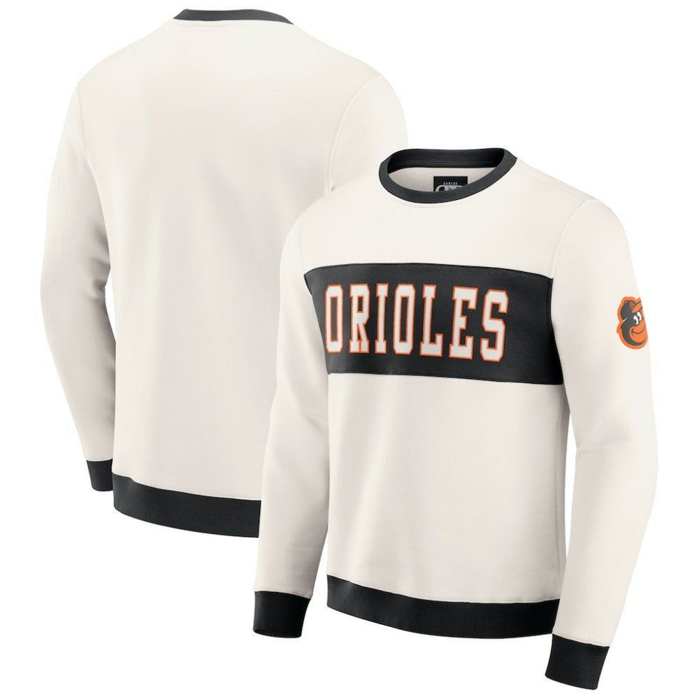 Baltimore Orioles Darius Rucker Collection by Fanatics Colorblock Crewneck Sweatshirt - MLB