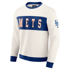 New York Mets Darius Rucker Collection by Fanatics Colorblock Crewneck Sweatshirt - MLB