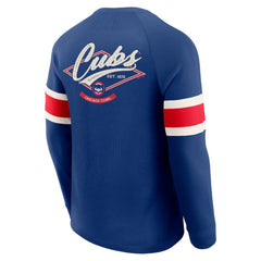 Chicago Cubs Darius Rucker Collection by Fanatics Waffle-Knit Raglan Long Sleeve Henley T-Shirt - MLB