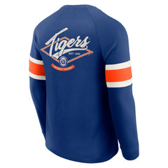 Detroit Tigers Darius Rucker Collection by Fanatics Waffle-Knit Raglan Long Sleeve Henley T-Shirt - MLB