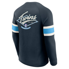 Minnesota Twins Darius Rucker Collection by Fanatics Waffle-Knit Raglan Long Sleeve Henley T-Shirt - MLB