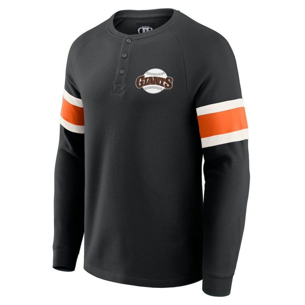 San Francisco Giants Darius Rucker Collection by Fanatics Waffle-Knit Raglan Long Sleeve Henley T-Shirt - MLB