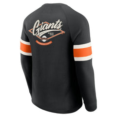 San Francisco Giants Darius Rucker Collection by Fanatics Waffle-Knit Raglan Long Sleeve Henley T-Shirt - MLB