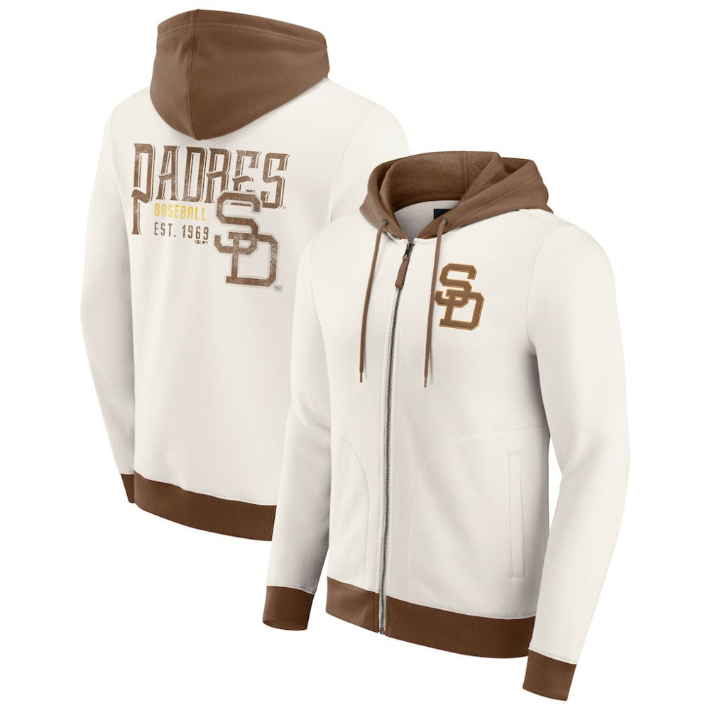 San Diego Padres Darius Rucker Collection by Fanatics Men's Polar Fleece Full-Zip Hoodie - MLB
