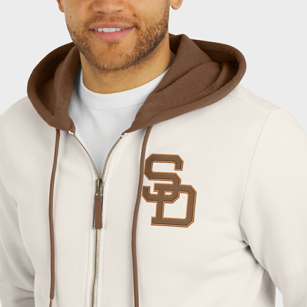 San Diego Padres Darius Rucker Collection by Fanatics Men's Polar Fleece Full-Zip Hoodie - MLB