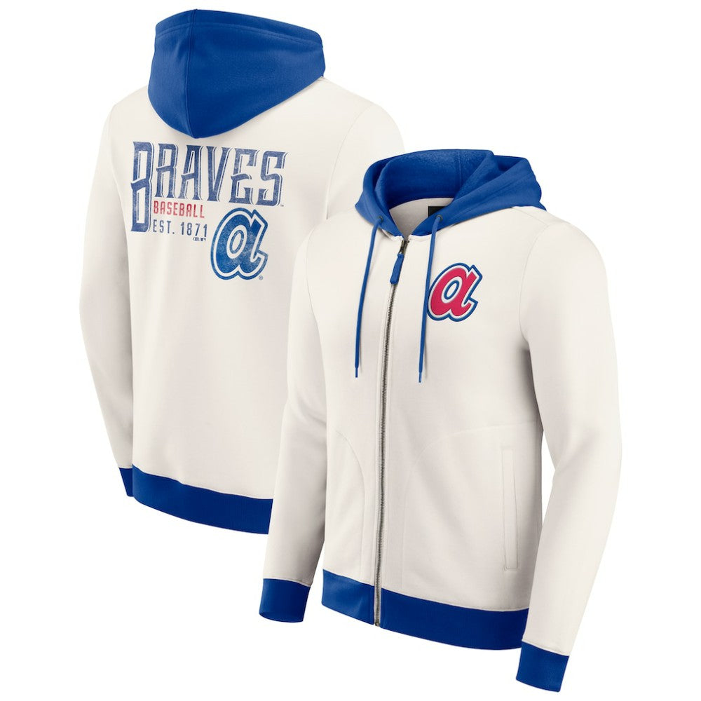 Atlanta Braves Darius Rucker Collection by Fanatics Men's Polar Fleece Full-Zip Hoodie - MLB