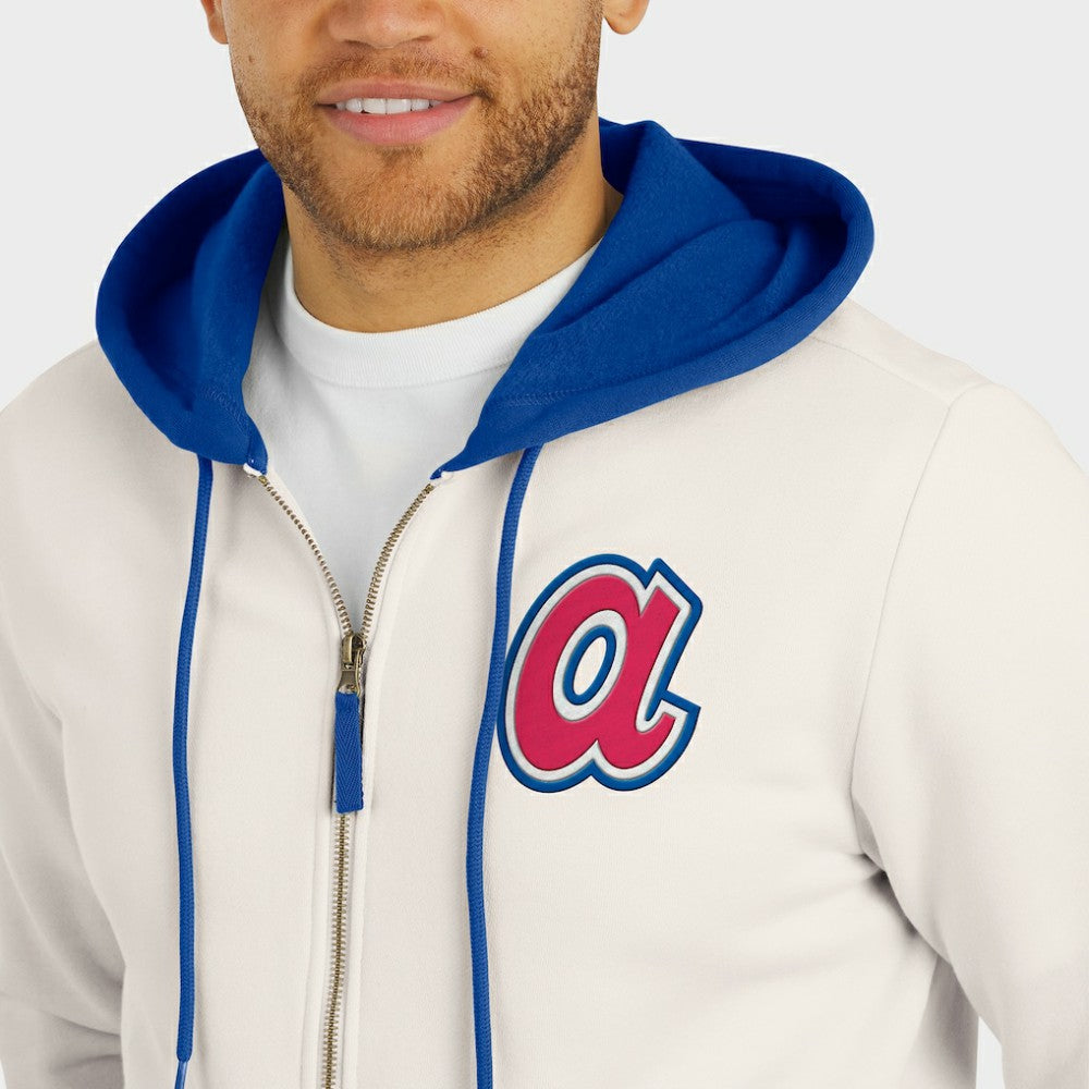 Atlanta Braves Darius Rucker Collection by Fanatics Men's Polar Fleece Full-Zip Hoodie - MLB