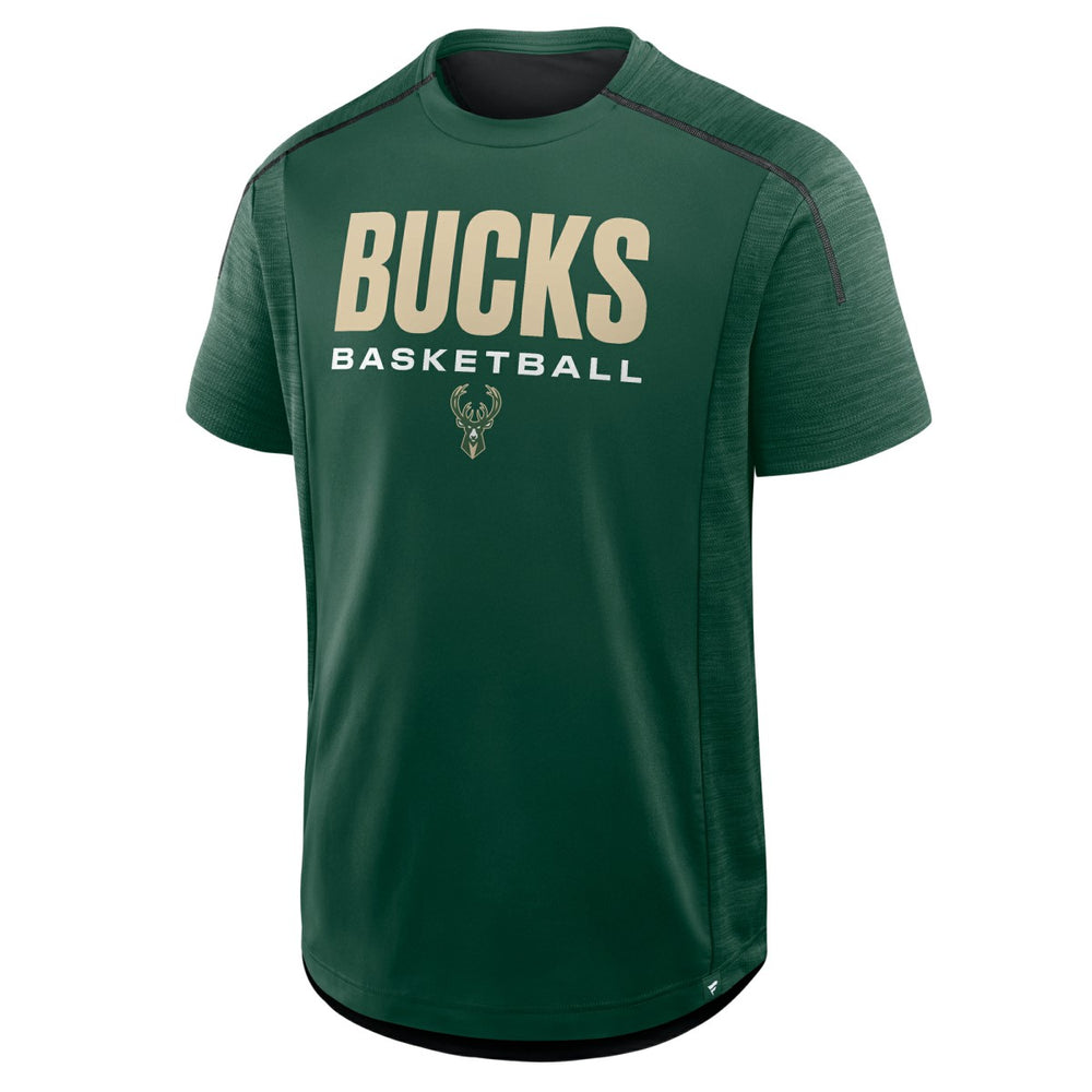 Milwaukee Bucks Inbound Pass Play Practice T-Shirt Hunter Green - NBA