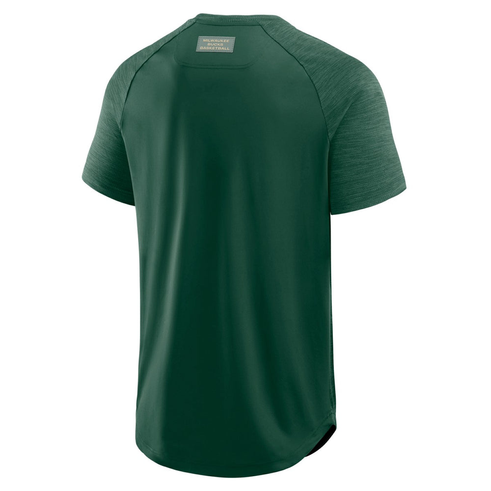 Milwaukee Bucks Inbound Pass Play Practice T-Shirt Hunter Green - NBA