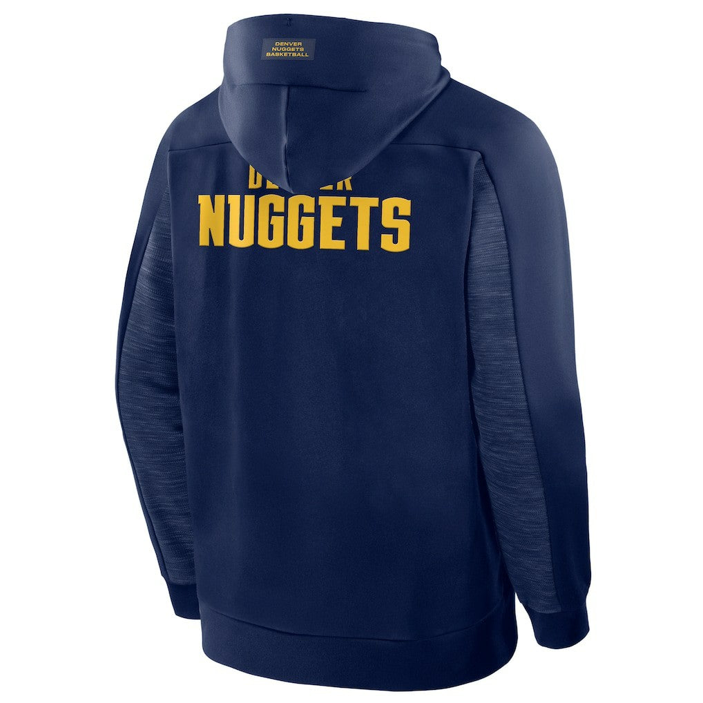 Denver Nuggets Back Door Cut Play Defender Full-Zip Hoodie Navy - NBA