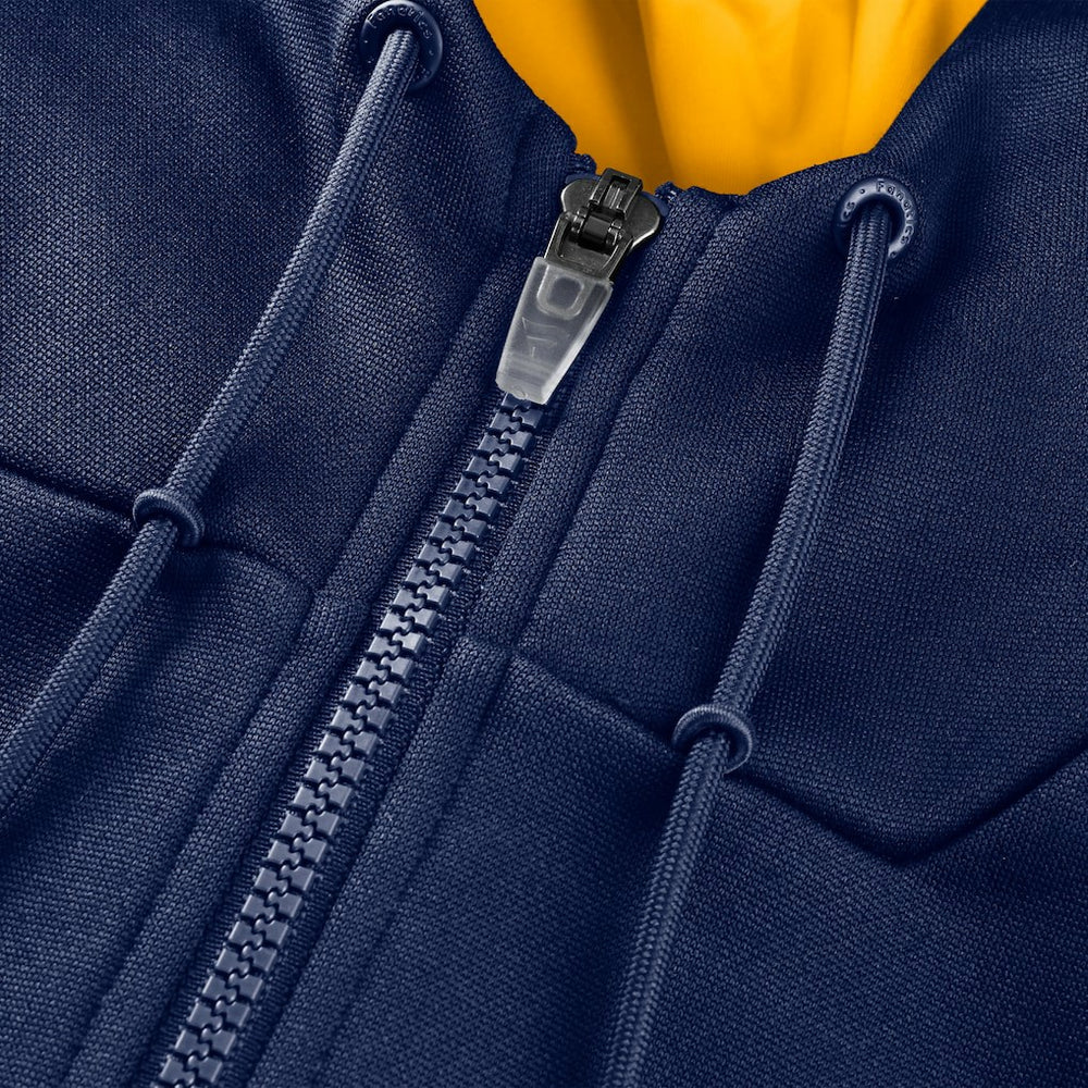 Denver Nuggets Back Door Cut Play Defender Full-Zip Hoodie Navy - NBA